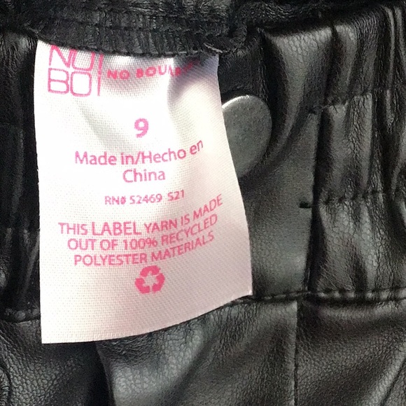 NWT No boundries faux leather joggers (9) - Picture 7 of 8
